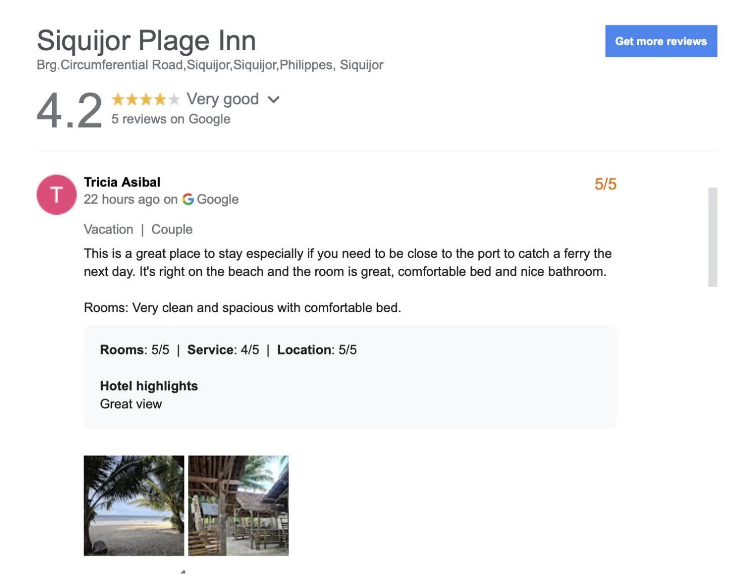 Siquijor Plage Inn Eksteriør bilde